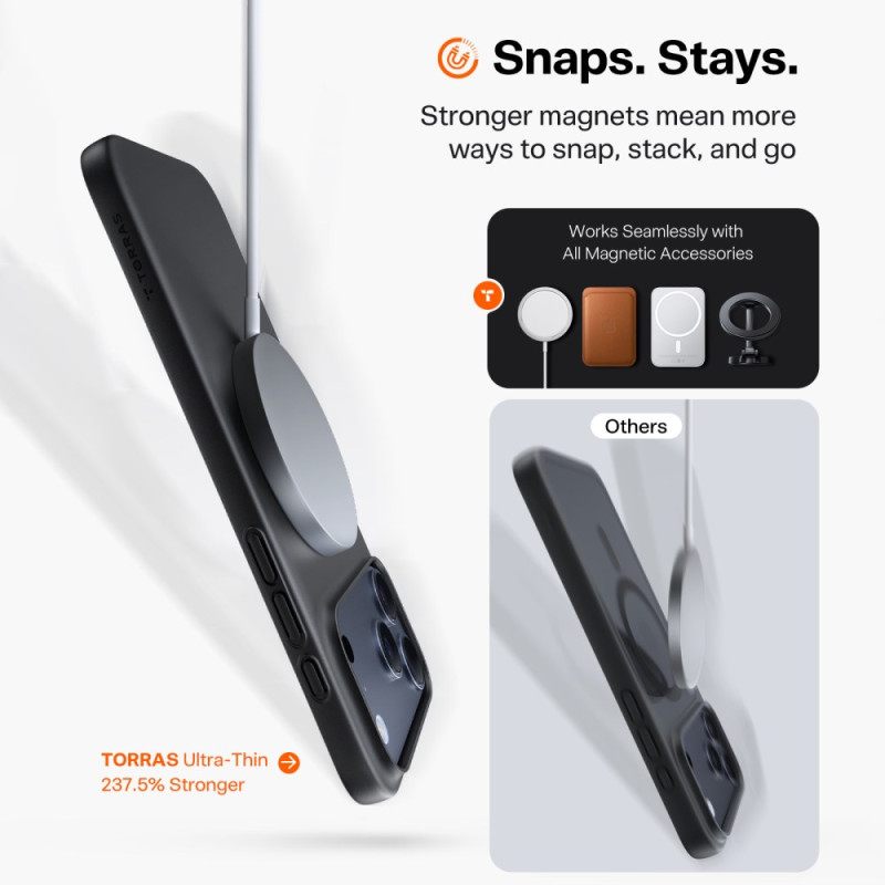 Hoesje iPhone 17 Pro Max Compatibel Met Magsafe Premium Bescherming Hoesje