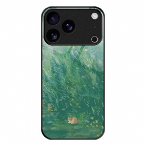 Hoesje iPhone 17 Pro Max Gehard Glas Met Kattenmotief Bescherming Hoesje