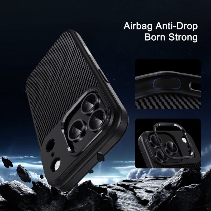 Hoesje iPhone 17 Pro Max Ipaky Koolstofvezel