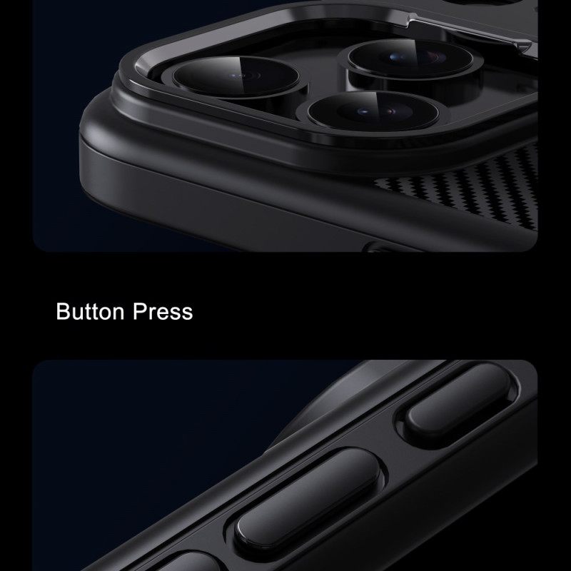 Hoesje iPhone 17 Pro Max Ipaky Koolstofvezel