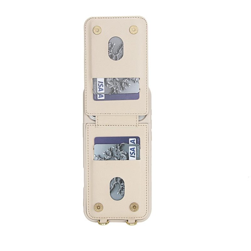 Hoesje iPhone 17 Pro Max Kaarthouder En Schouderband