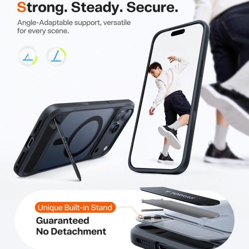 Hoesje iPhone 17 Pro Max Magsafe Premium-design Met Geïntegreerde Standaard