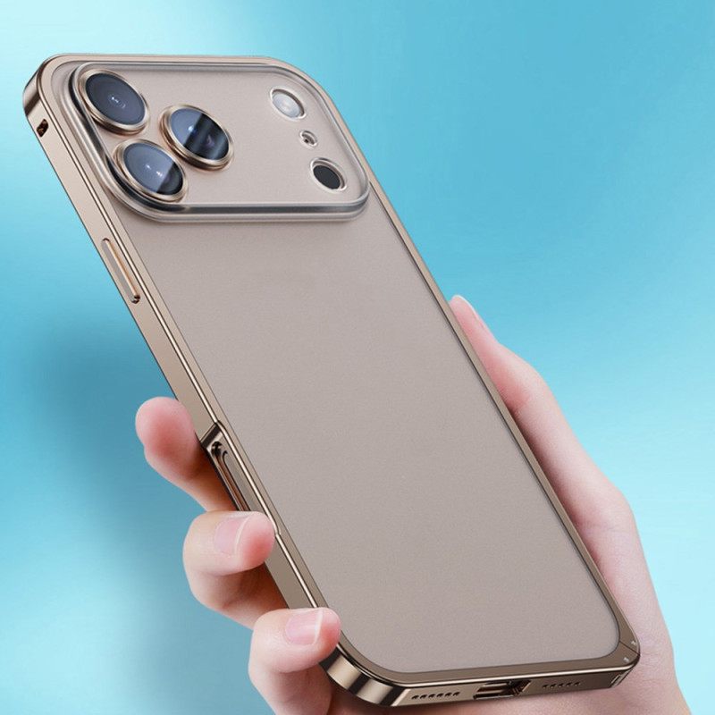 Hoesje iPhone 17 Pro Max Metalen Frame Bescherming Hoesje