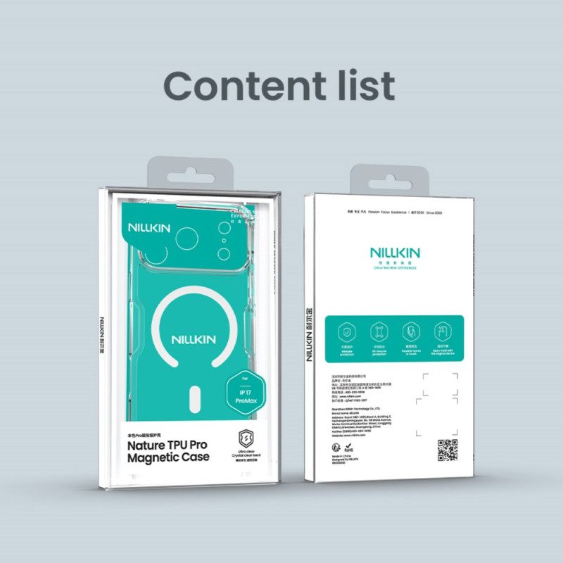 Hoesje iPhone 17 Pro Max Nillkin Nature Pro Series Compatibel Met Magsafe