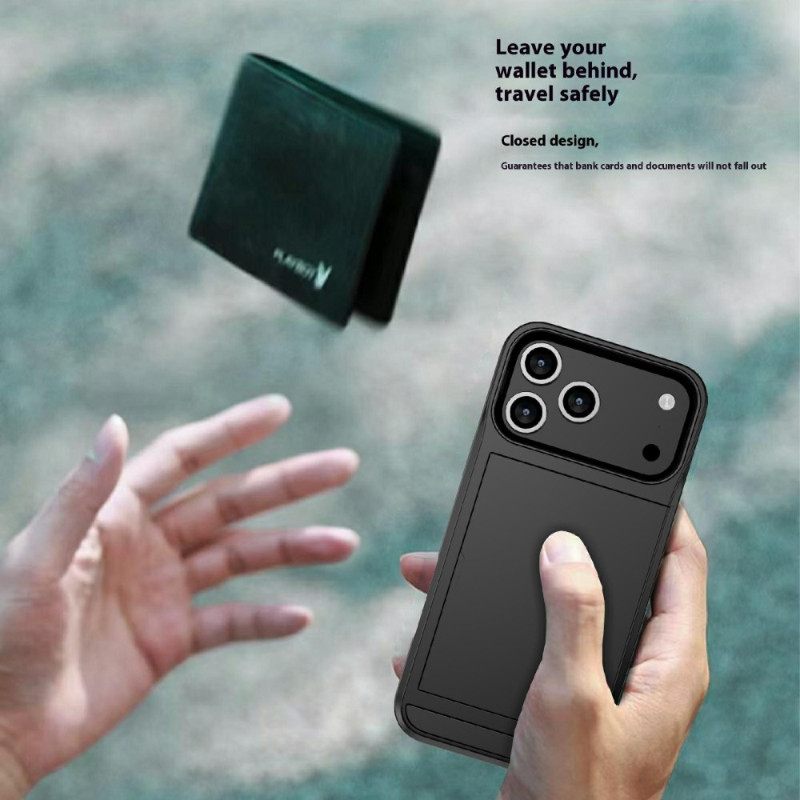 Hoesje iPhone 17 Pro Max Schuifbare Kaarthouder