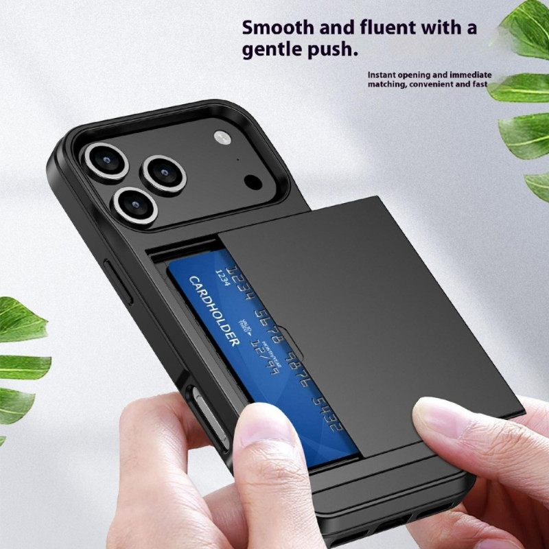 Hoesje iPhone 17 Pro Max Schuifbare Kaarthouder
