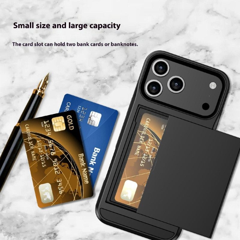 Hoesje iPhone 17 Pro Max Schuifbare Kaarthouder