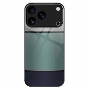 Hoesje iPhone 17 Pro Max Tweekleurig Gehard Glas Bescherming Hoesje