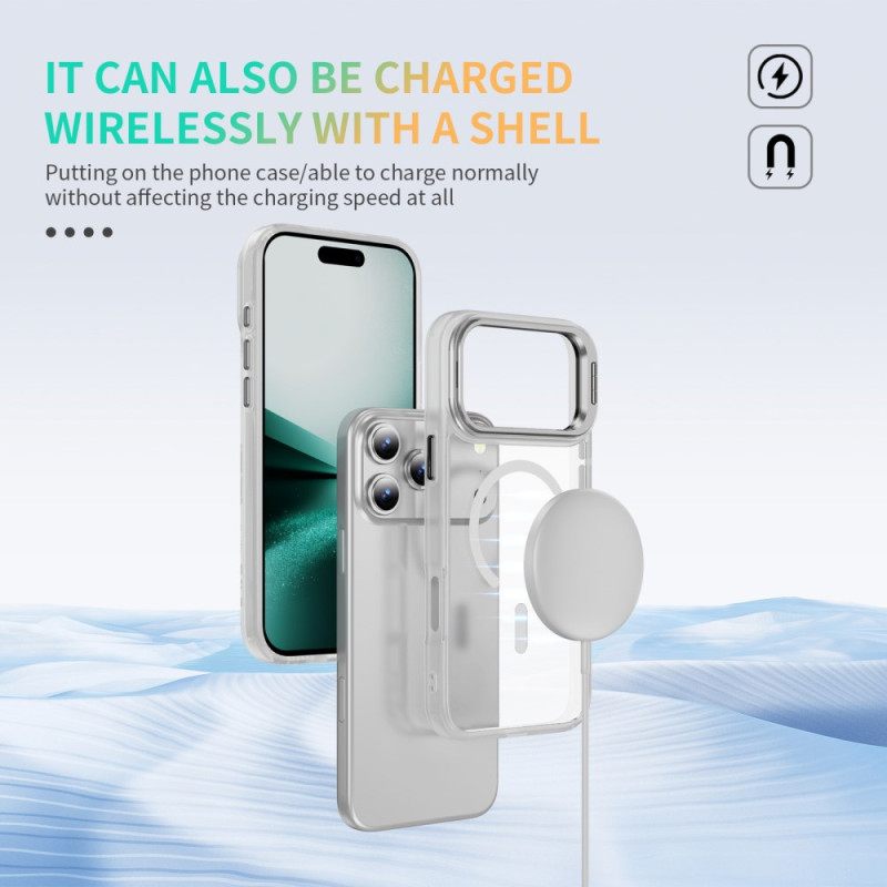 Hoesje Voor iPhone 17 Pro Max Magnetische Houder Met Matte Lens
