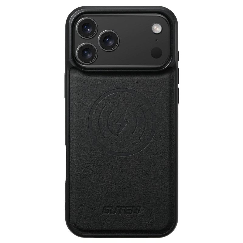 Leren Hoesje Voor iPhone 17 Pro Max Magsafe 2-in-1 Suteni