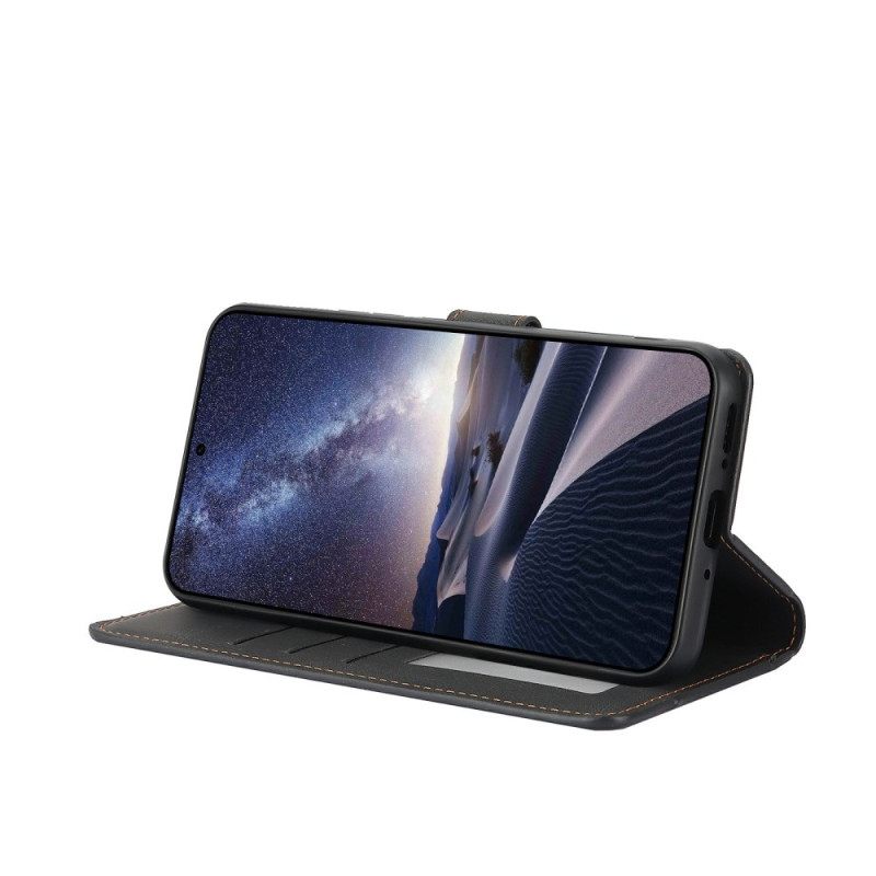 Leren Hoesje Voor iPhone 17 Pro Max Met Portemonnee En Standaard