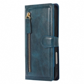 Leren Hoesje Voor iPhone 17 Pro Max Vak Met Rits