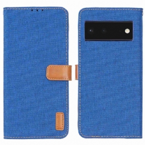 Folio-hoesje voor Google Pixel 6a Canvaseffect Oxford