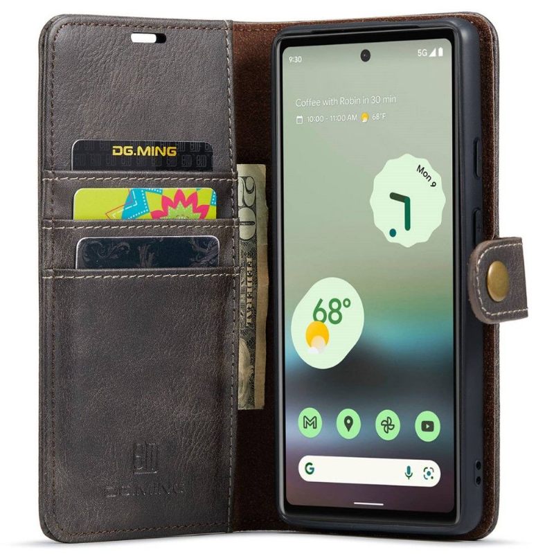 Hoesje Flip Case voor Google Pixel 6a Bescherming Hoesje 2 in 1 En Afneembare Shell