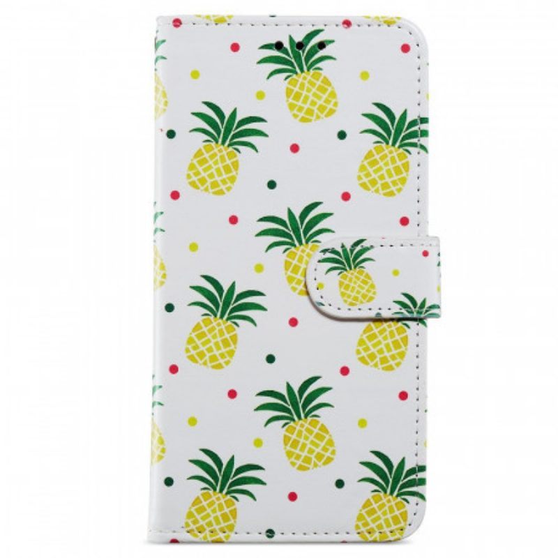 Flip Case voor Samsung Galaxy A13 Driehoeken Met Lanyard