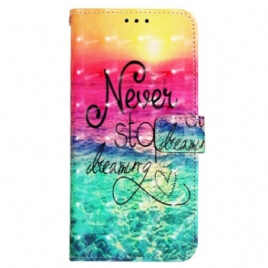 Folio-hoesje voor Samsung Galaxy A13 Met Ketting Klassiek
