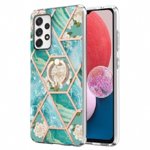 Hoesje voor Samsung Galaxy A13 Bloemen String Kat