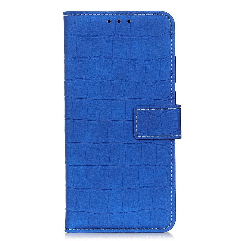 Flip Case voor Poco X4 GT Krokodillenhuid-effect