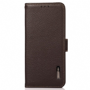 Folio-hoesje voor Poco X4 GT Lychee Leer Khazneh Rfid