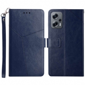 Leren Hoesje voor Poco X4 GT Met Ketting Strappy Y-ontwerp