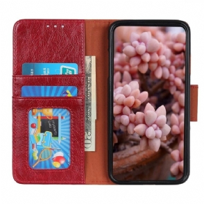 Folio-hoesje voor Realme 8i Anti-fall Verouderde Lederen Stijl