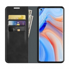 Cover voor Oppo Find X3 Neo Anti-fall Kunstleer Functie Stand