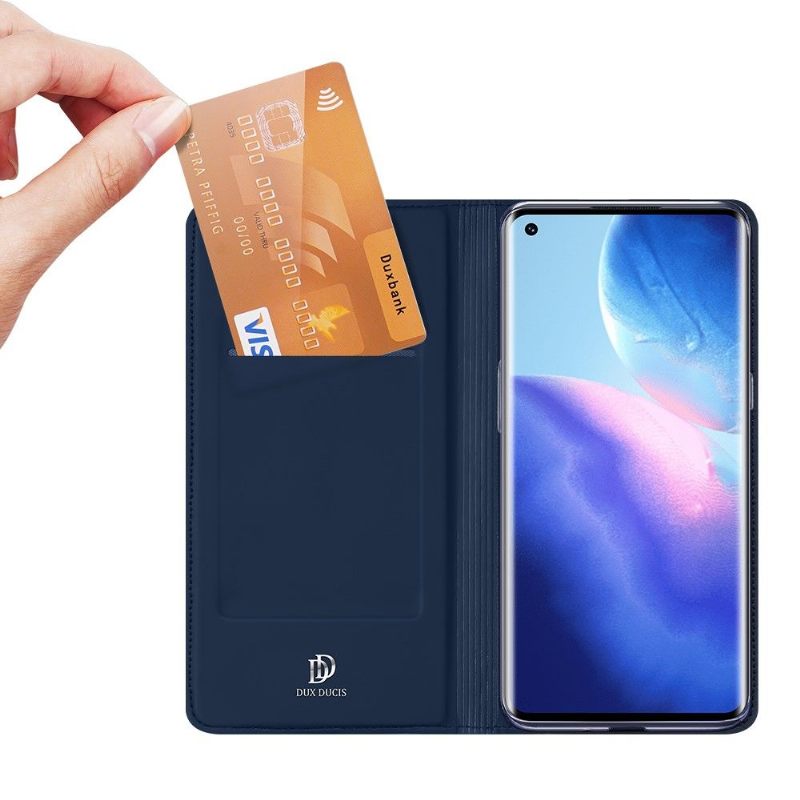 Cover voor Oppo Find X3 Neo Anti-fall Zakelijk Satijneffect