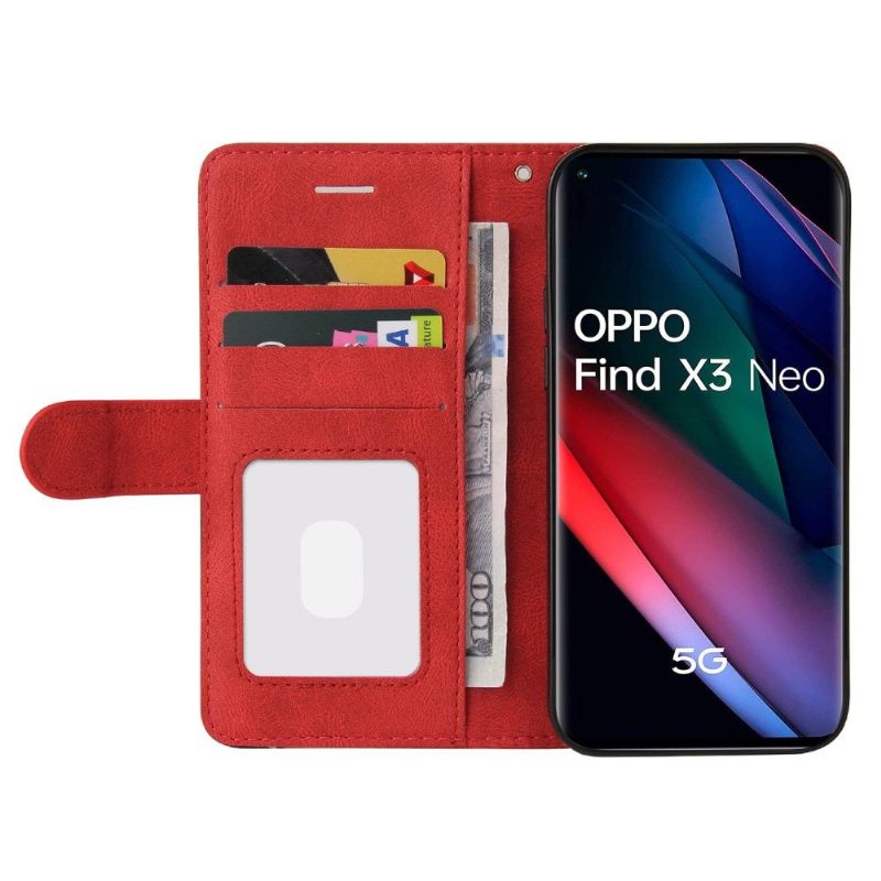 Folio-hoesje voor Oppo Find X3 Neo Bicolor Artistiek