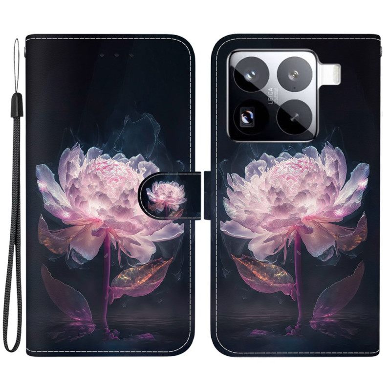 Bescherming Hoesje Xiaomi 15 Pro Paarse Pioenroos
