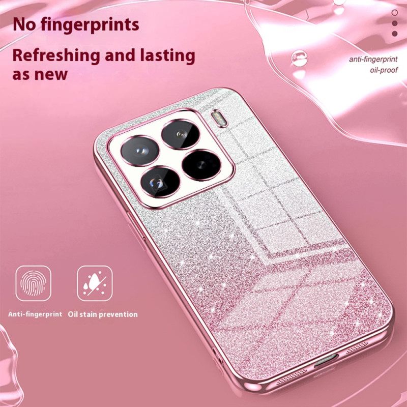 Cover Hoesje Xiaomi 15 Pro Telefoonhoesje Gradiënt Glitter