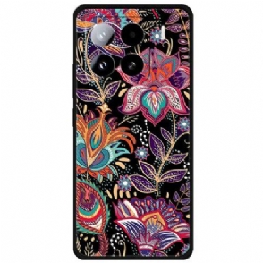 Cover Hoesje Xiaomi 15 Pro Telefoonhoesje Paarse Bloemen