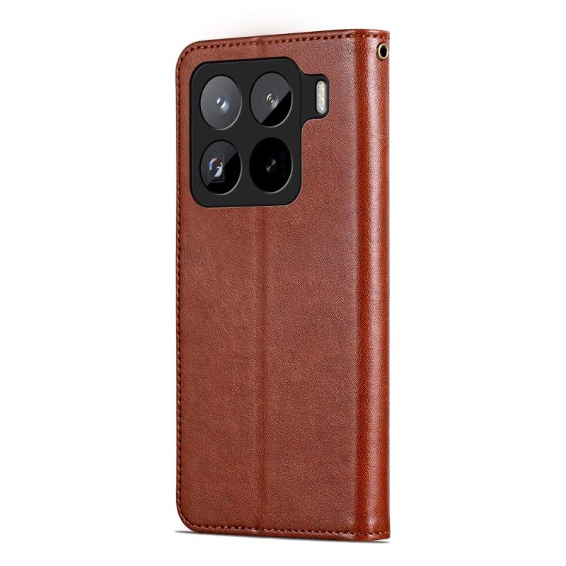 Flip Case Leren Xiaomi 15 Pro Azns