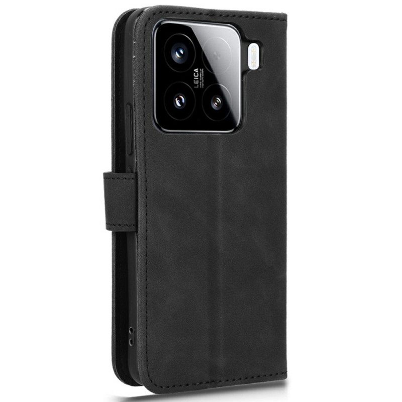 Flip Case Leren Xiaomi 15 Pro Suède-effect