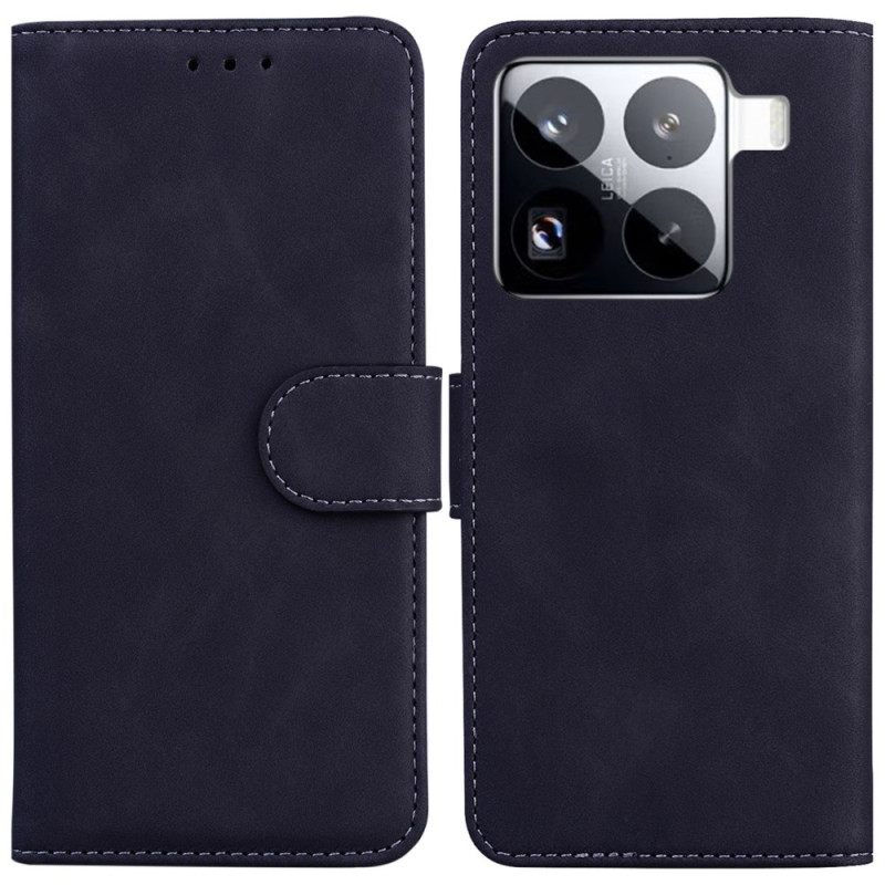 Flip Case Leren Xiaomi 15 Pro Suède-effect