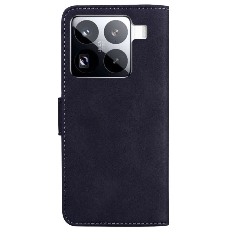 Flip Case Leren Xiaomi 15 Pro Suède-effect