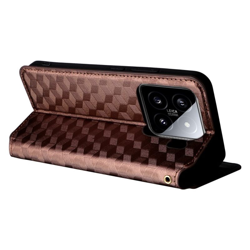 Folio-hoesje Xiaomi 15 Pro 3d-patroon