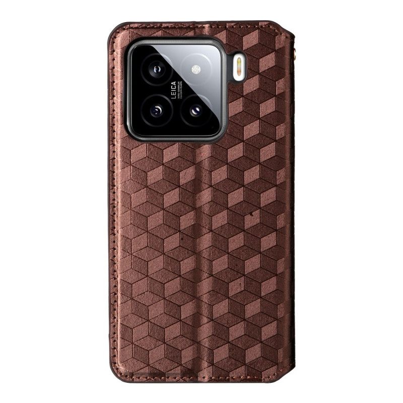 Folio-hoesje Xiaomi 15 Pro 3d-patroon