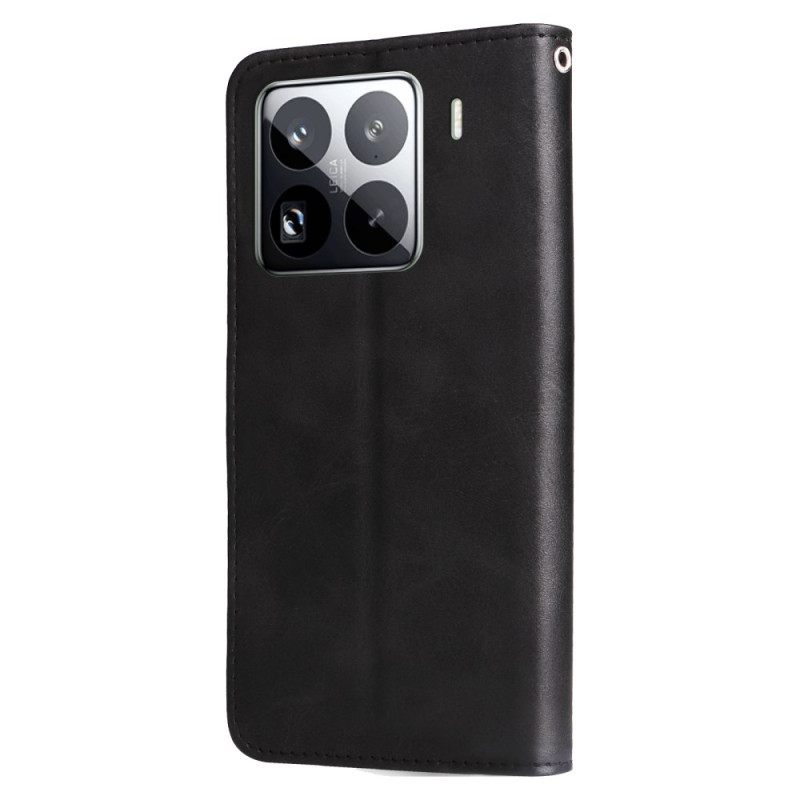 Folio-hoesje Xiaomi 15 Pro Portemonnee Met Ritssluiting