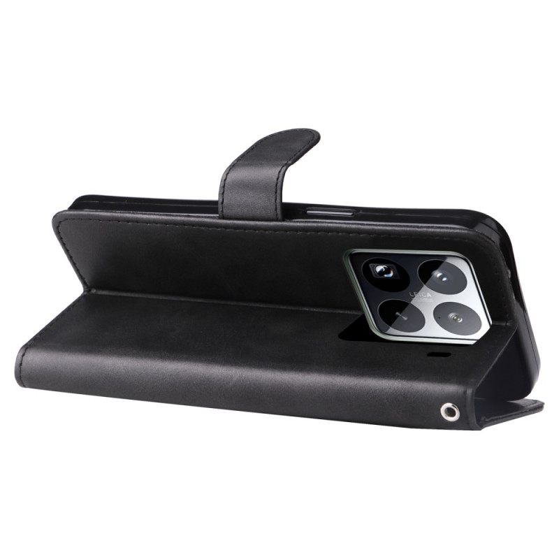 Folio-hoesje Xiaomi 15 Pro Portemonnee Met Ritssluiting