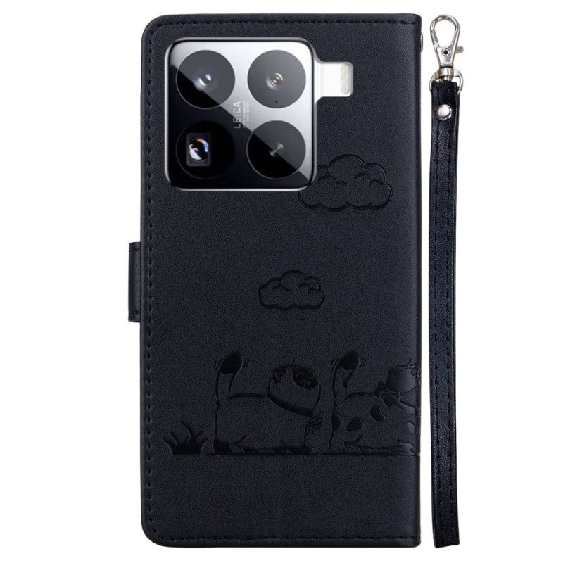 Folio-hoesje Xiaomi 15 Pro Rfid-blokkerend Kattenmotief