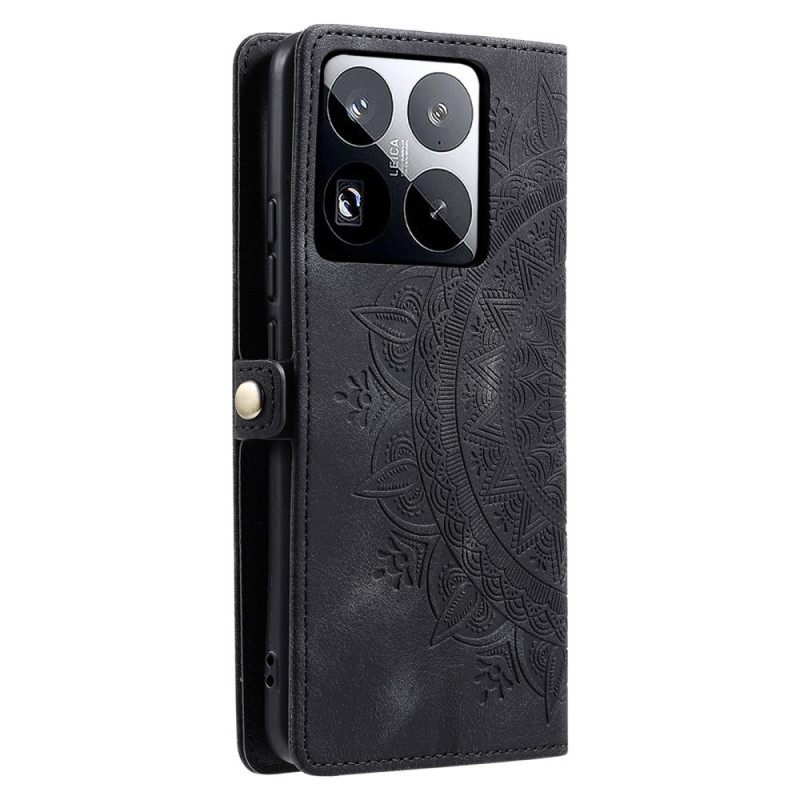 Folio-hoesje Xiaomi 15 Pro Telefoonhoesje Bandje Met Totemmotief