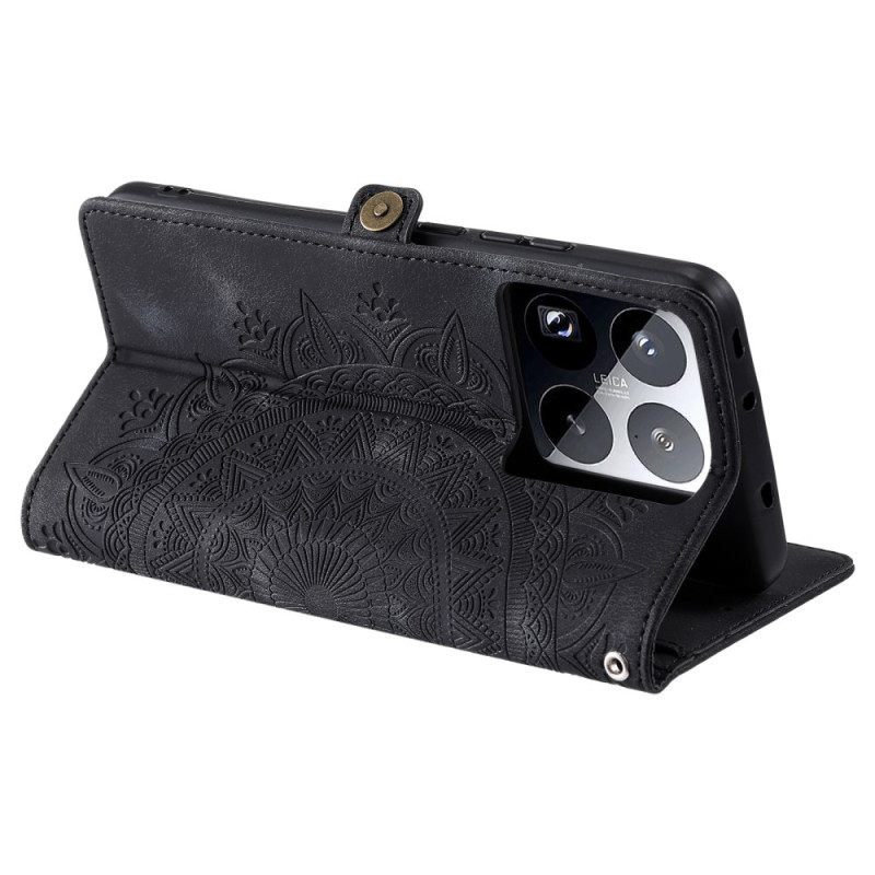 Folio-hoesje Xiaomi 15 Pro Telefoonhoesje Bandje Met Totemmotief