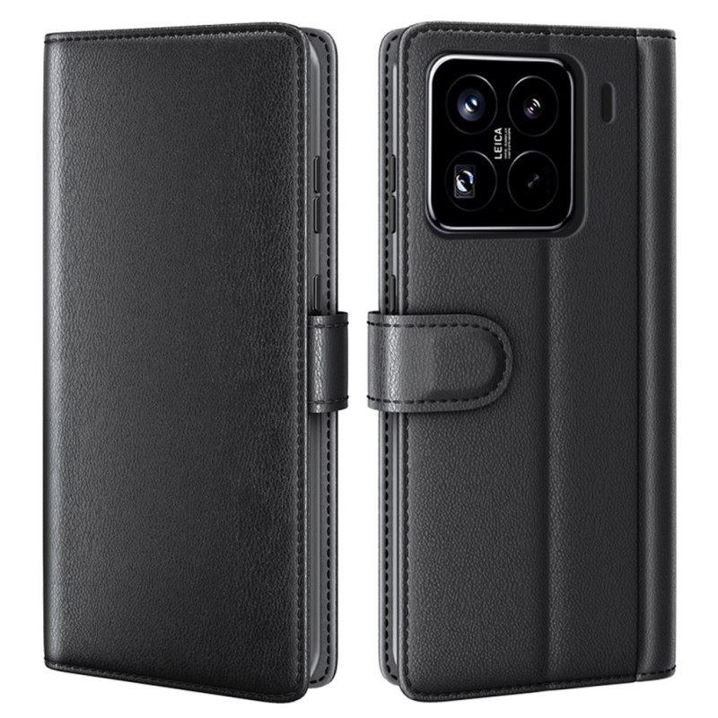 Folio-hoesje Xiaomi 15 Pro Telefoonhoesje Echt Leer