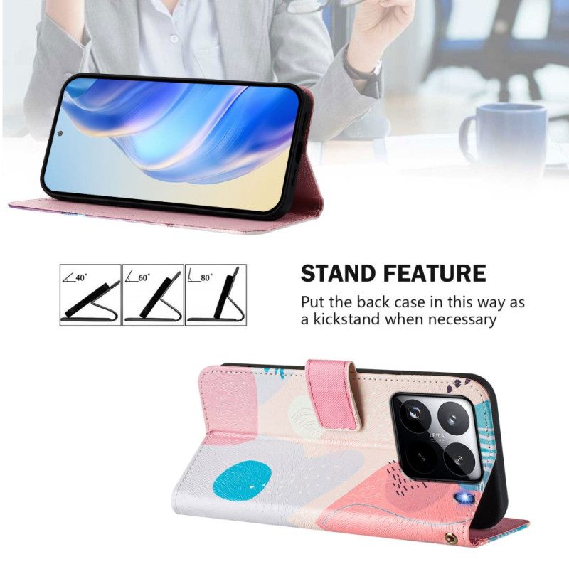 Folio-hoesje Xiaomi 15 Pro Telefoonhoesje Graffiti-patroon