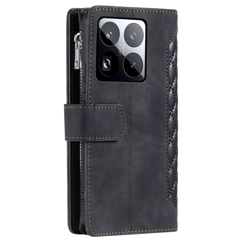 Folio-hoesje Xiaomi 15 Pro Telefoonhoesje Multifunctionele Gewatteerde Portemonnee