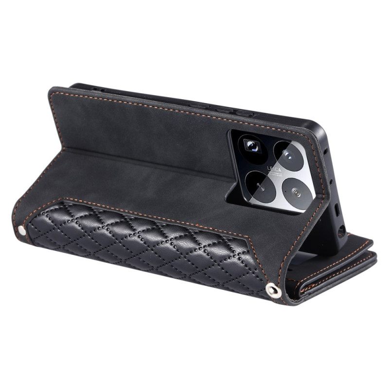 Folio-hoesje Xiaomi 15 Pro Telefoonhoesje Multifunctionele Gewatteerde Portemonnee