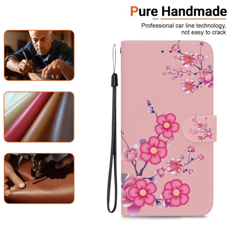 Folio-hoesje Xiaomi 15 Pro Telefoonhoesje Sakura Patroon