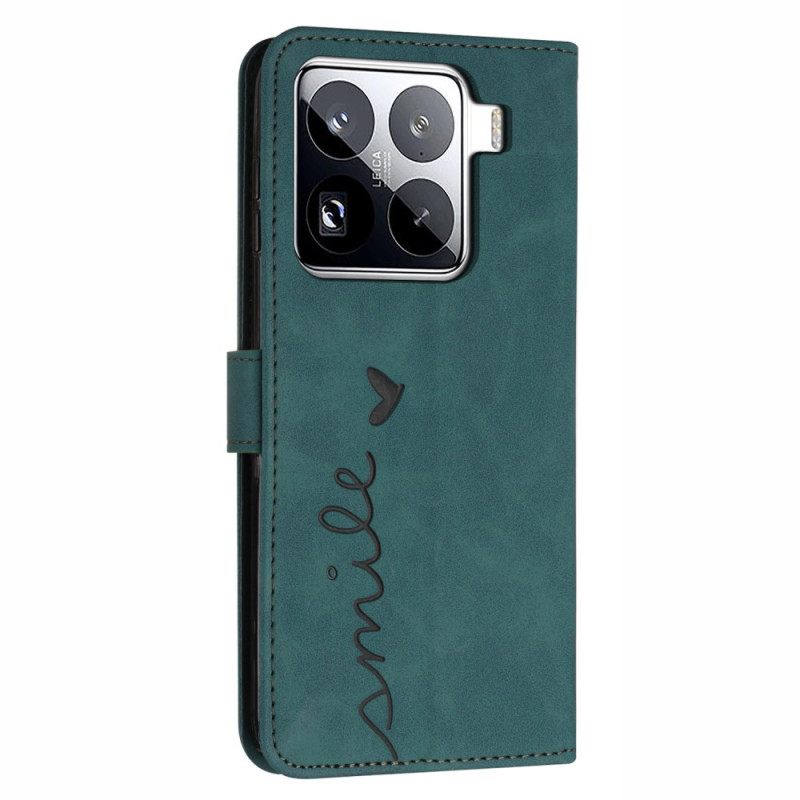 Folio-hoesje Xiaomi 15 Pro Telefoonhoesje Smile