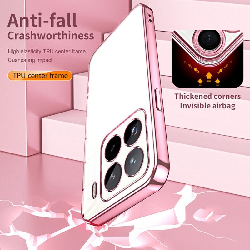 Hoesje Voor Xiaomi 15 Pro Rand Met Metaaleffect