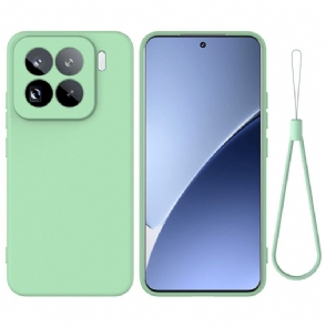 Hoesje Voor Xiaomi 15 Pro Sleutelkoord Van Vloeibare Siliconen